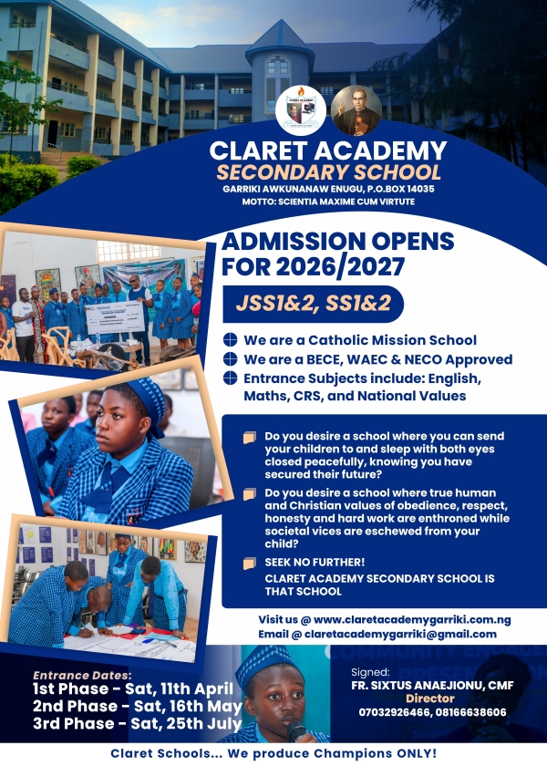 ENTRANCE RESULTS PHASE ONE 2026/2027